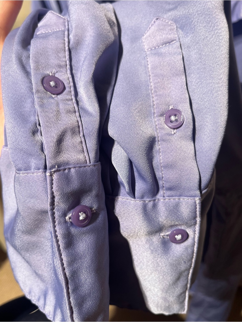 2 banana republic silky classic shirts - xxl - lavender and periwinkle - Picture 8 of 16